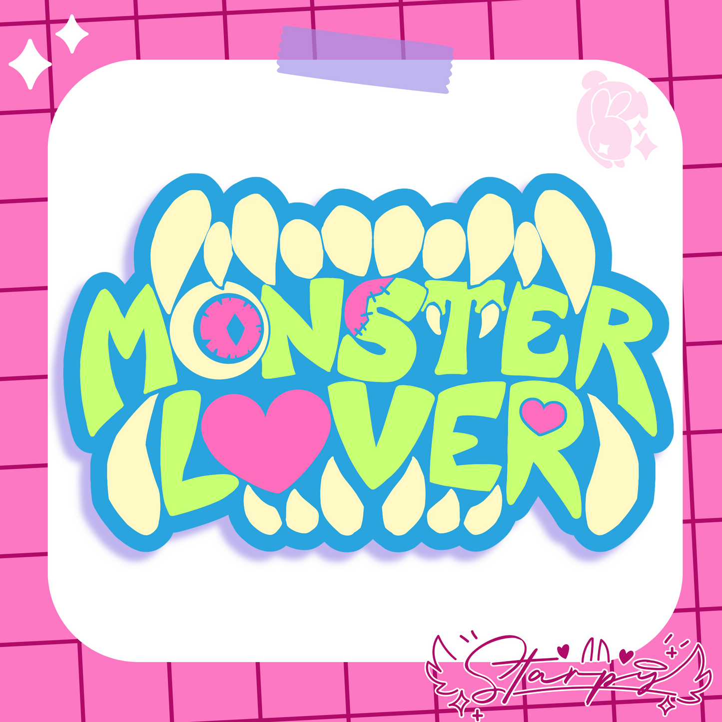 Monster Lover Sticker - Candy Guts