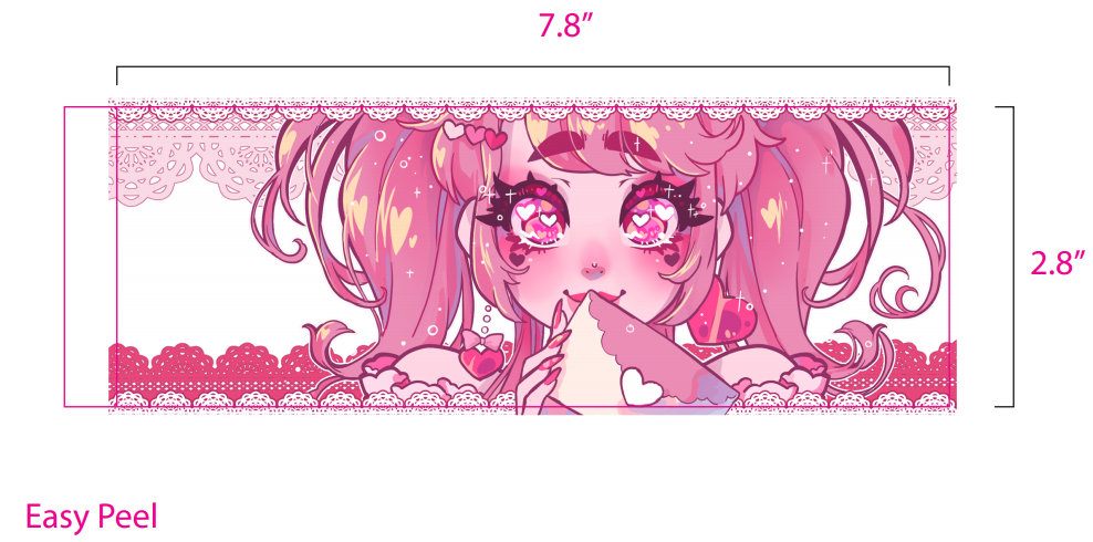 DereDere LoveCore Bumper Sticker