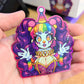 Clown Girl Holographic Glitter Sticker