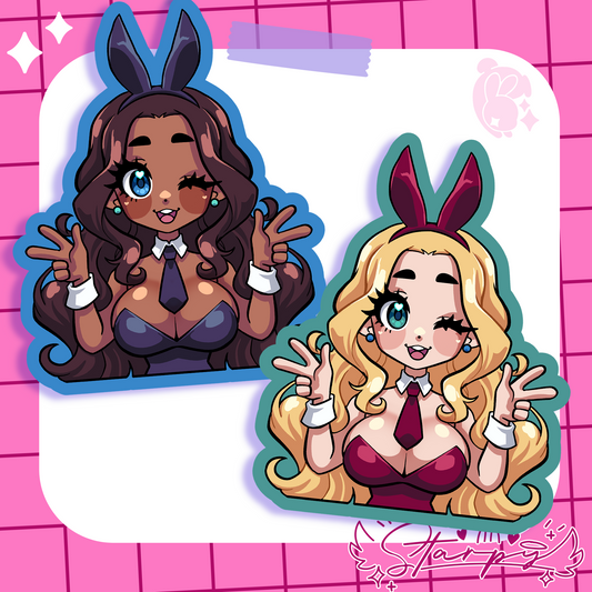 Bunny Suit Girl Stickers