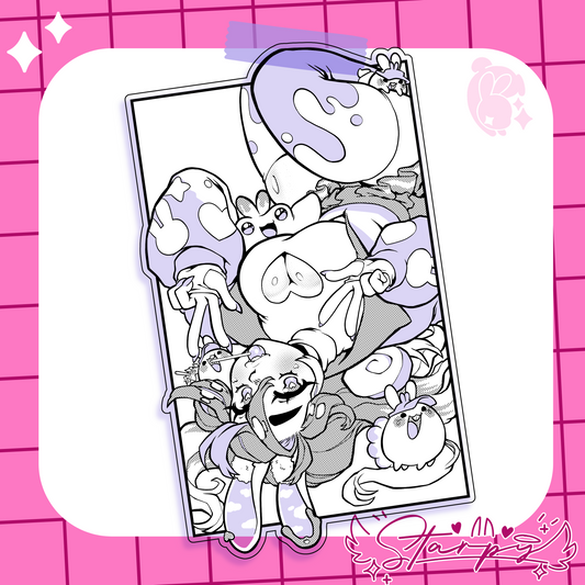 Buncha Waifu Clear Sticker