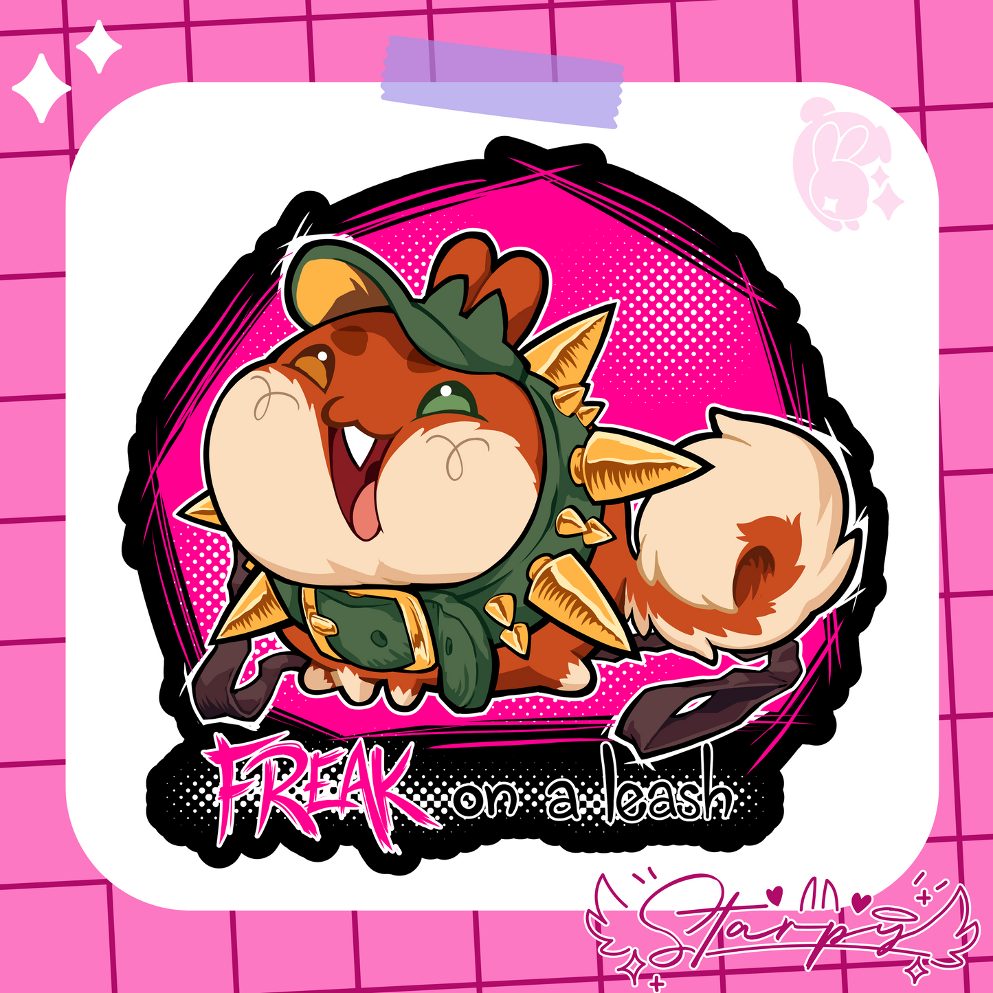 Freak On A Leash AmiBun Sticker Color