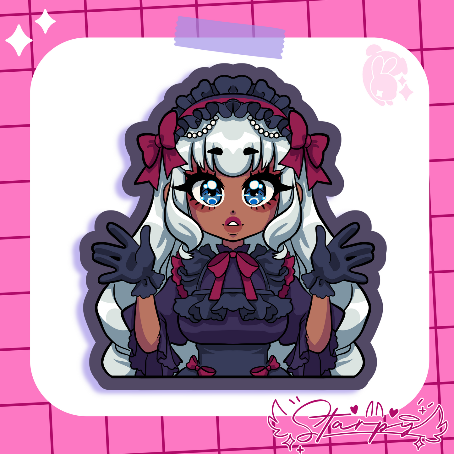 Gothic Lolita Girls Sticker
