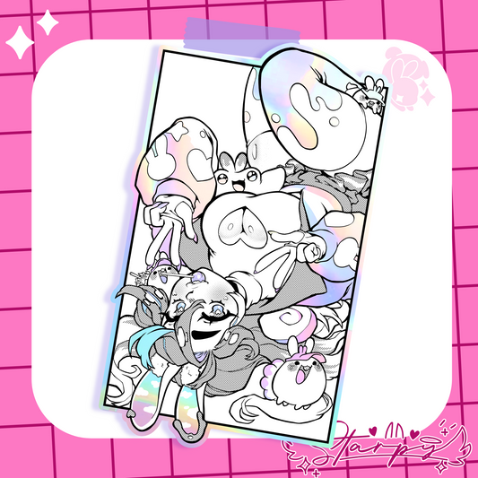 Buncha Waifu Holographic Sticker