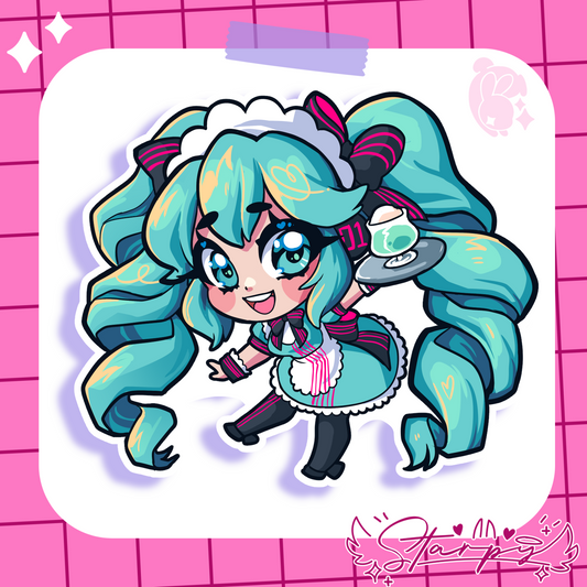 Maid Hatsune Miku Sticker