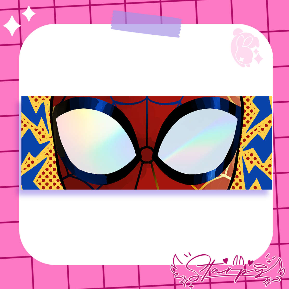Peter B Parker Spider Man Holographic Eye Sticker