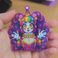 Clown Girl Holographic Glitter Sticker