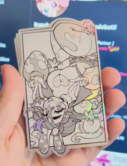 Buncha Waifu Holographic Sticker