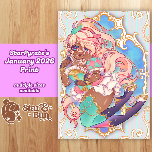 2026 Year of the Horse - Carousel Horse Girl Print