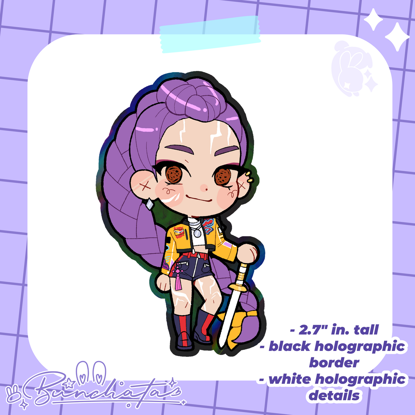 KPop Demon Hunters - Huntrix Chibi Stickers