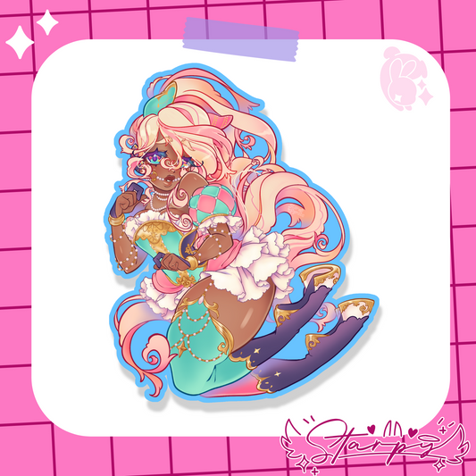 2026 Monthly Sticker - Year of the Horse / Carousel Horse Girl Sticker