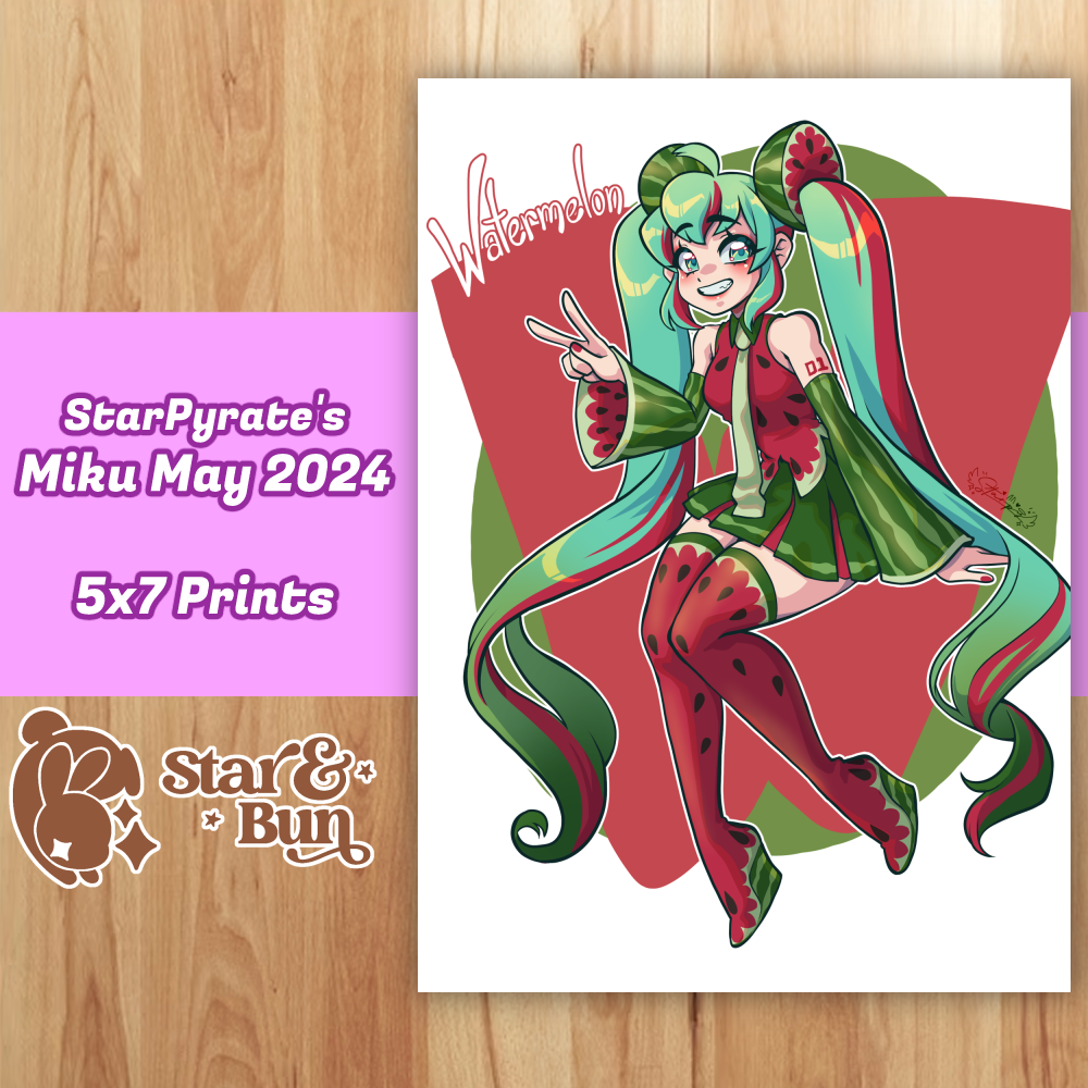 5x7" Miku May 2024 Prints