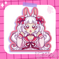 White Rabbit Girl Sticker