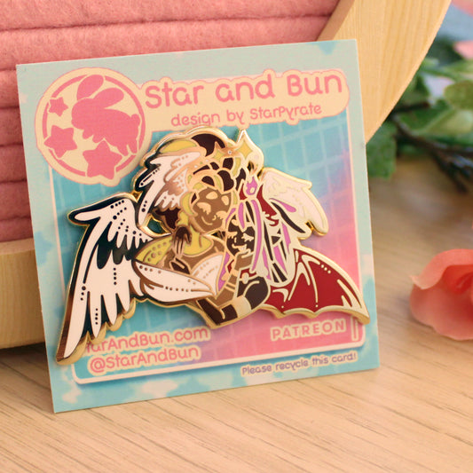 Gay Angel and Devil Pin